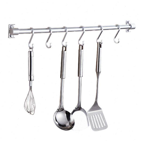 厨卫挂杆挂钩壁挂太空铝五金挂件用品厨房置物架收纳架