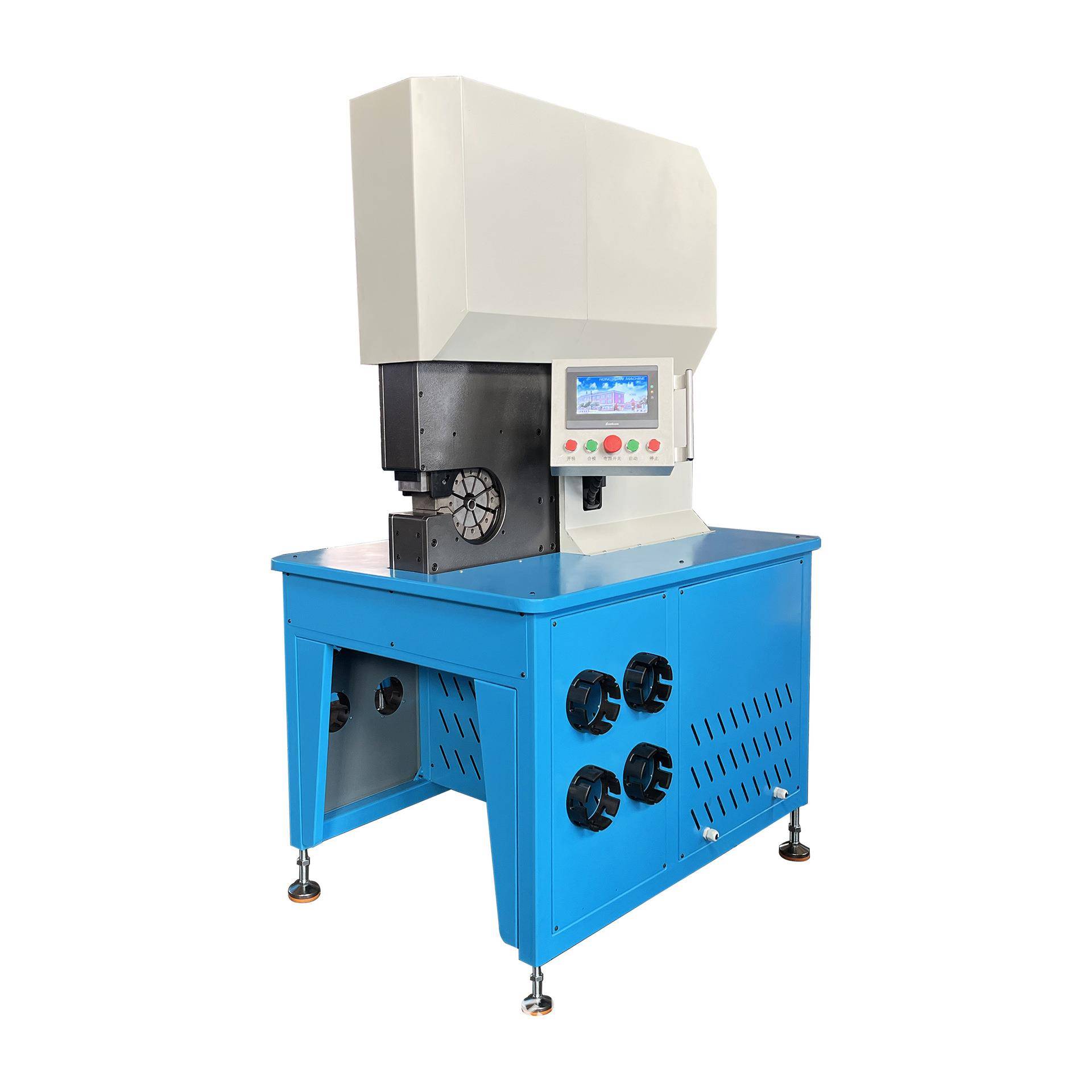 HSK-68锁管机立式液压扣管机立卧两用胶管电动锁管机设备