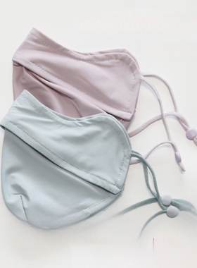 防晒口罩女防紫外线高颜值冰丝遮阳全脸面罩护眼角夏季薄款透气