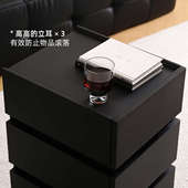 艾迪嘉 实木沙发边几现代简约窄储物柜可移动带轮置物柜 莱姆边柜