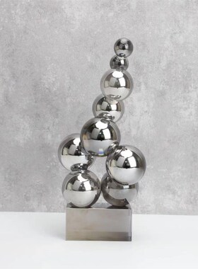 北欧创意烟灰水晶假山摆件u样板房售楼部卧室书房客厅桌面玄关饰