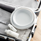 进口户外可e折叠脸盆便携式 旅游洗脸水盆加厚伸缩旅行压缩盆子