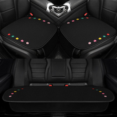 汽车坐垫四季 座椅垫后排座垫座套 通h用单片卡通网红可爱车垫夏季