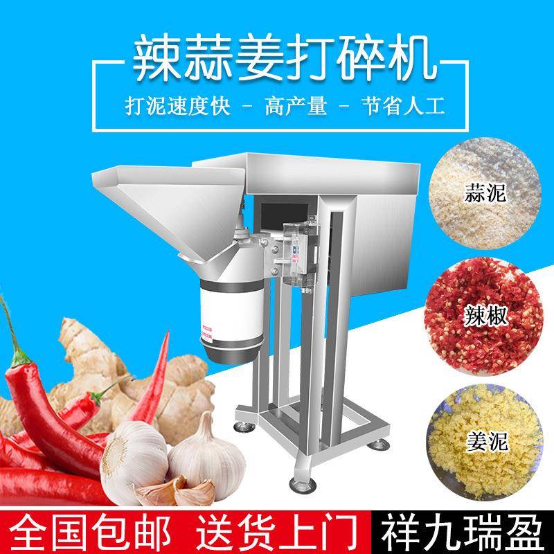 厂家直供石斛生姜打碎机多功能商用电动打蒜蓉机辣椒酱打碎机