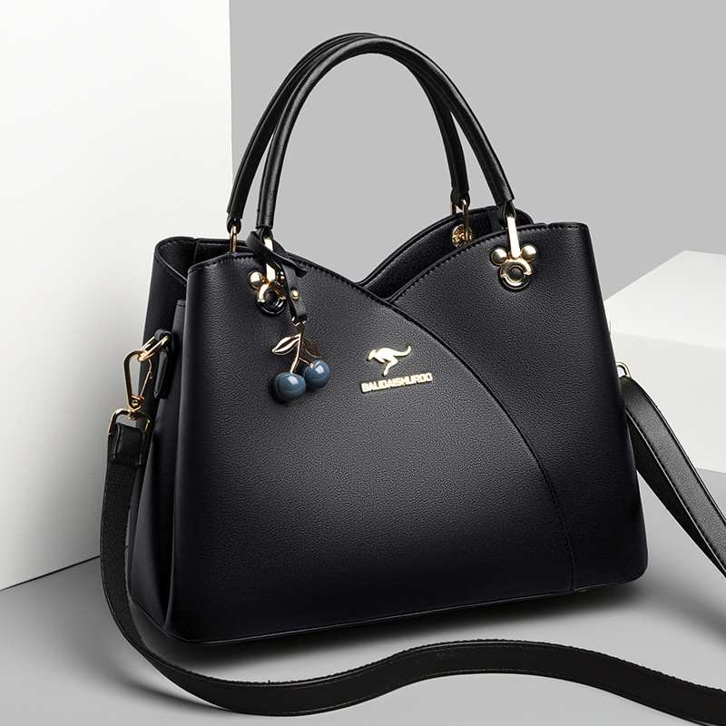 新款 女包2023春季妈妈包韩版大气单肩斜挎包简约手提中年女包通