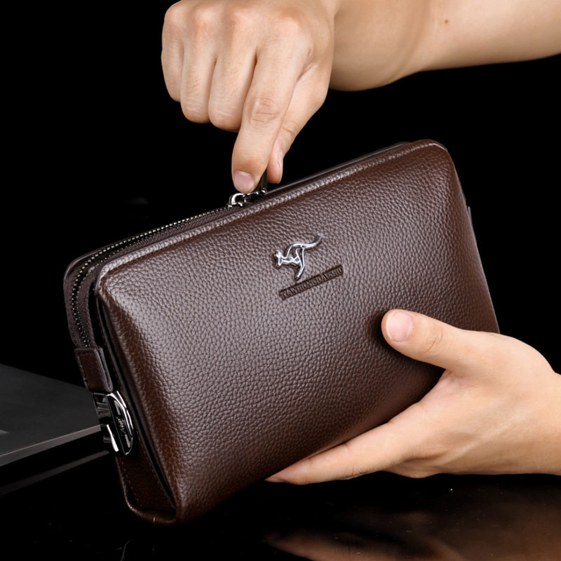 仅亏一天新款 密码锁男士手包男手抓包男手拿包商务夹包通用款女