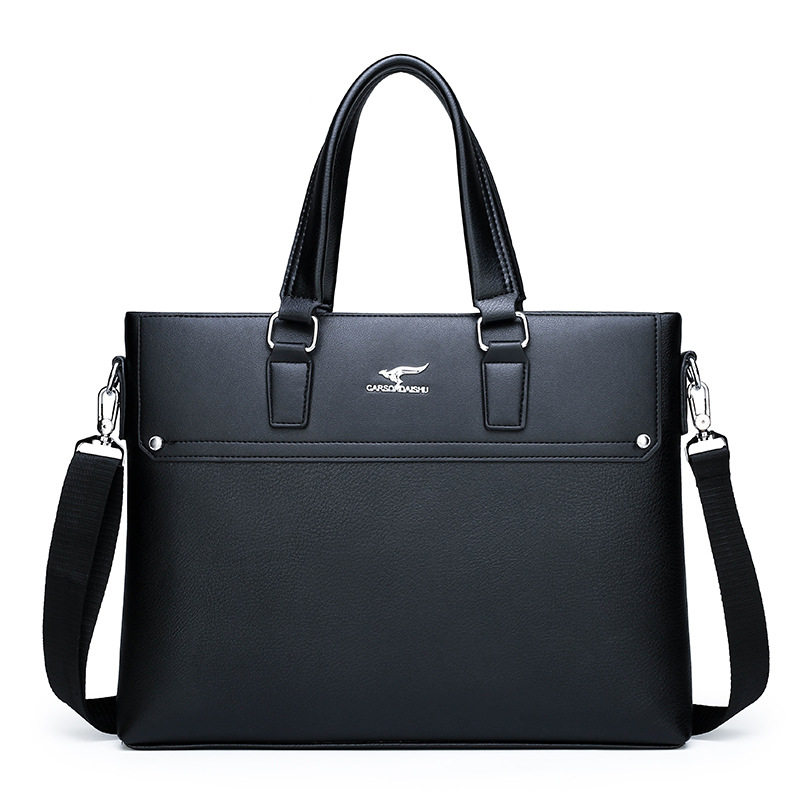 仅亏一天新款 希卡森男士手提包手拿大容量商务简约单肩斜挎包休