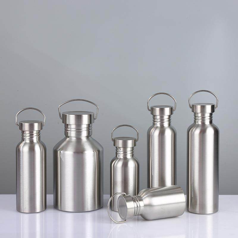 美式大口瓶不锈钢单层保温杯户外车载骑行运动水杯大容量登山水壶