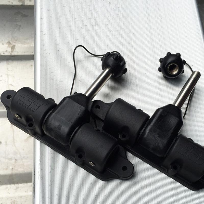 万向桨座划桨座塑料船PE船铝船铁船木船玻璃钢船划桨支架桨锁