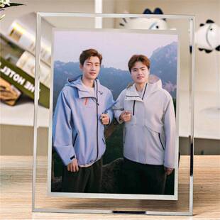 梁伟铿王昶相框羽毛球运动员明星片摆台周边照片制作款桌面装饰
