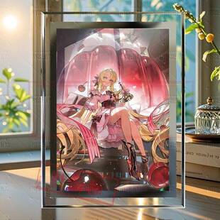龙族零皇女卡塞尔学院游戏周边唯美装饰画立牌水晶玻璃相框摆件
