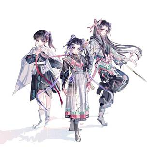 鬼灭之刃周边国风系列蝴蝶忍香奈惠香奈乎亚克力桌面摆件立牌礼品