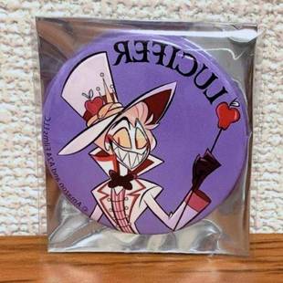 日版谷子 地狱客栈Hazbin hotel快闪吧唧 路西法黑气球吧唧有原袋