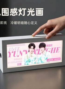 云熠星河氛围感灯光画吾岸粉丝同款周边云旗郝熠然桌面小夜灯礼物