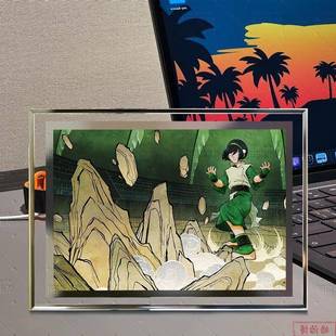 降世神通人物原画周边高颜值摆件水晶玻璃相框桌面房间装饰品摆台