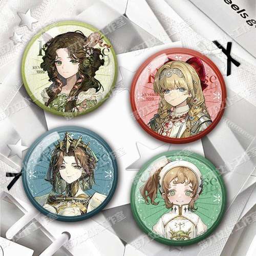 杰西卡库铂花环乌尔里希拉丝银葱吧唧反光徽章周边谷子胸针挂件女