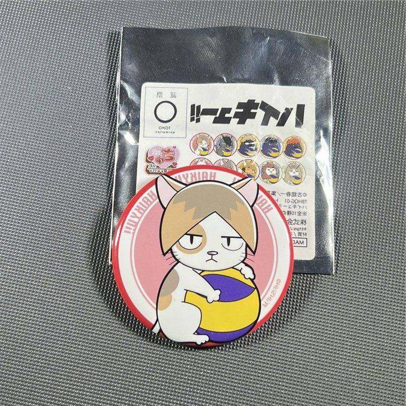 日谷排球少年抱球吉祥物日向磨研影山月岛吧唧徽章二次元谷子礼物