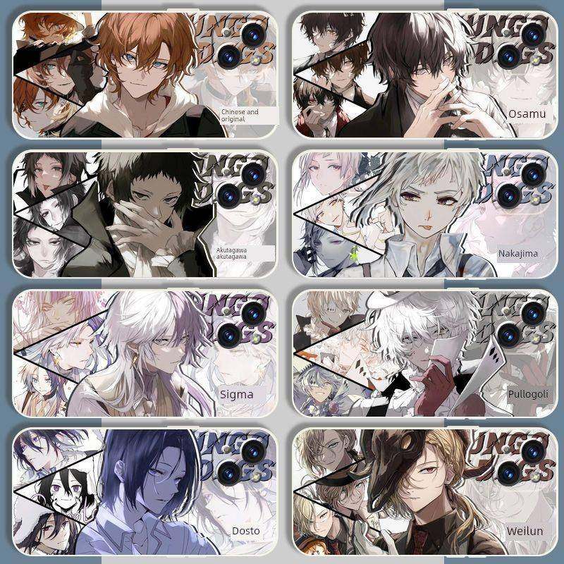 新款文豪野犬周边太宰治中原中也陀思手机壳vivoOPPO真我苹果华为