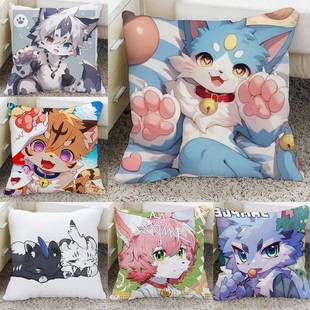 抱枕图片双面定制furry福瑞兽人卡通动漫照片制作靠枕送同学送朋