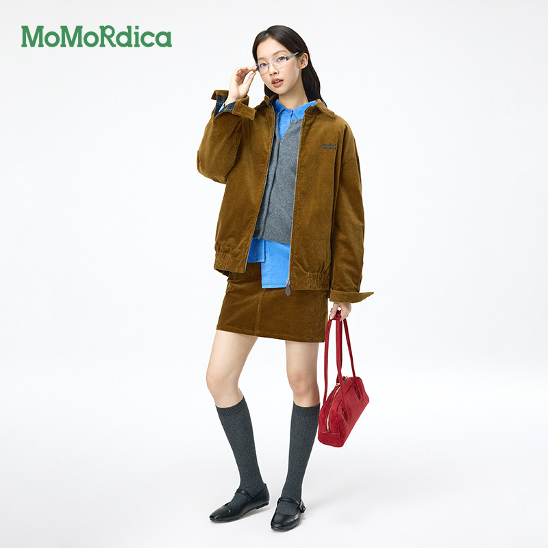 Momordica秋冬A字显瘦短裙