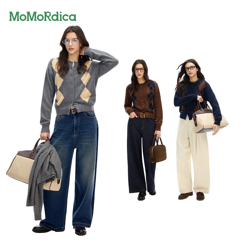 【所有女生的衣橱直播间】Momordica针织衫/直筒牛仔裤/腰带