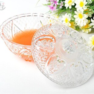 装小碗的醉虾带盖子玻璃甜品碗燕窝沙拉碗咸菜碗糖缸盛切好水果的