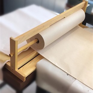 纸卷架百米书画长卷宣纸专用架书法国画长卷架子收纳架实木架画架