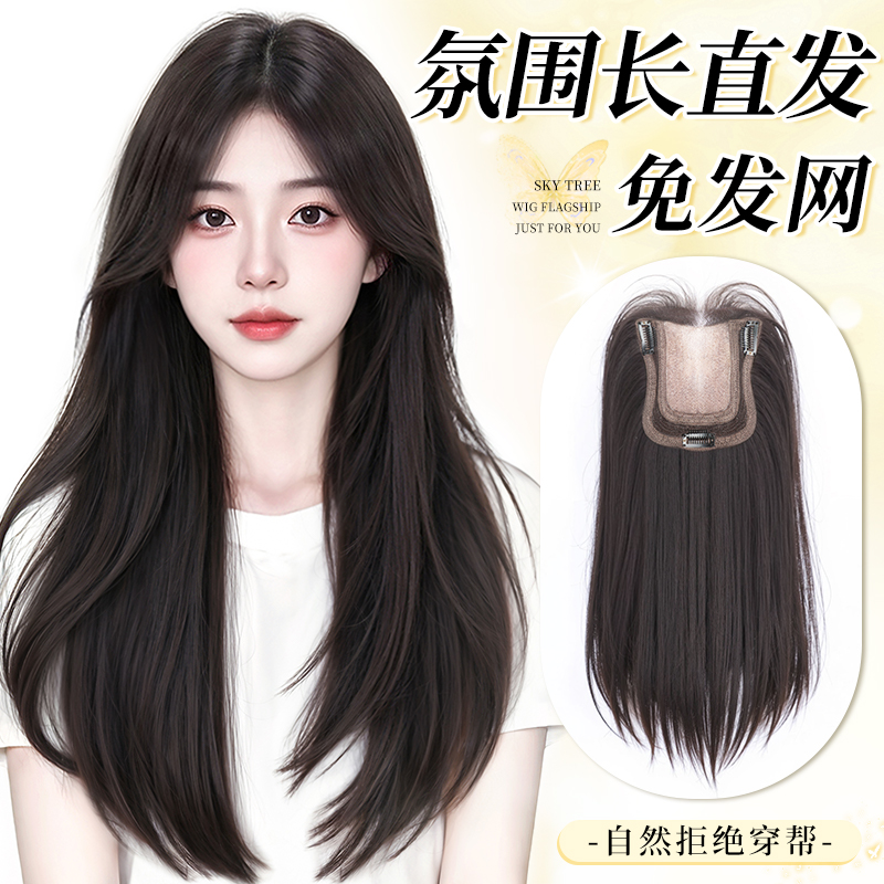 艾雪梦【轻薄无痕】黑长直补发片