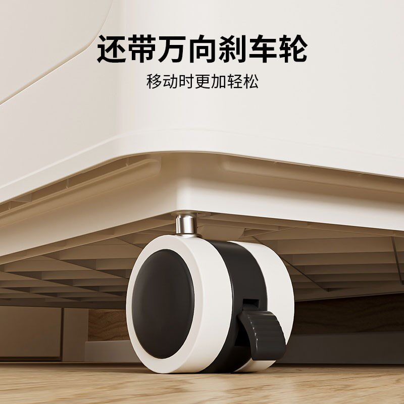 衣服收纳箱超大家用翻盖带滑轮可折叠盒大容量衣物整理被子储物柜