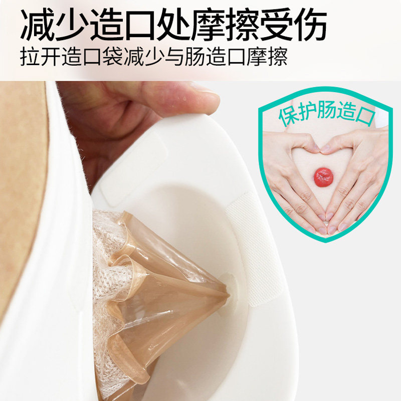 造口腰带腹带 造口袋固定保护绑带造瘘口夏季弹力透气加宽腹带8CM