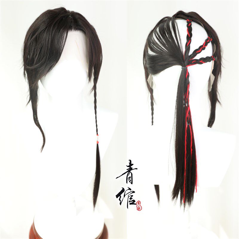 影视蕾丝现代古风手织假发美人尖隐形发际线贴补发片网红浏海片