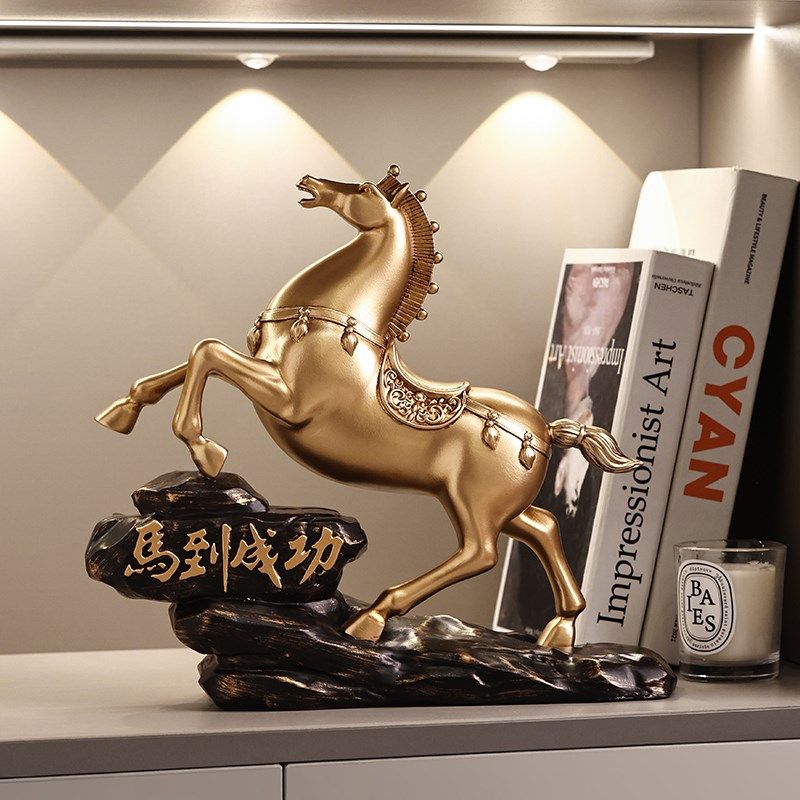 办公室摆件领导马到成功开业礼物工艺品装饰品公司高档升值礼物