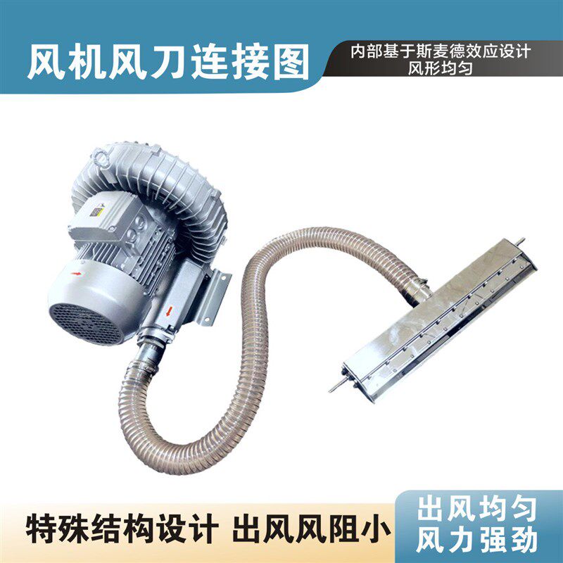 风刀气刀304不锈钢风刀高压铝合金吹水除尘热风风刀鼓风机清扫器