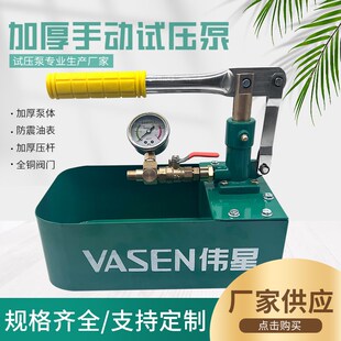 伟星专用手动试压泵打压机ppr水管地暖检漏仪测漏水工具水压测试