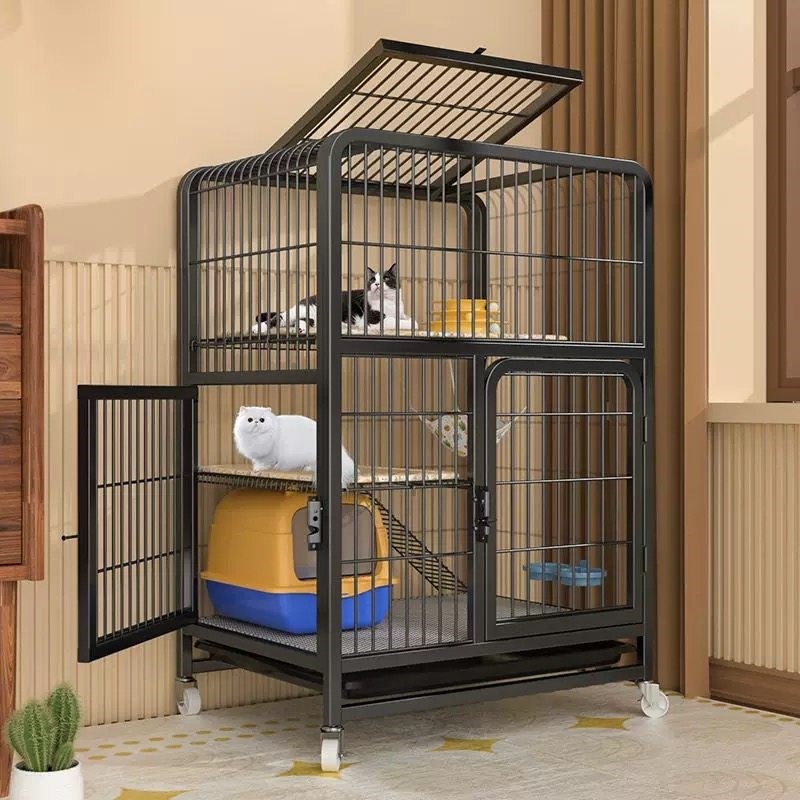 猫笼子超大自由空间家用室内三层带厕所一体猫舍四季猫笼别墅猫窝