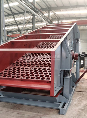 大型双轴震动筛YA2448型日产2000吨 锰钢冲孔筛网耐磨 江西恒宏厂