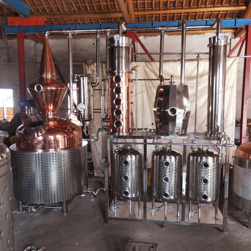 【厂家直供】1000升紫铜设备 威士忌 金酒 白兰地蒸馏设备