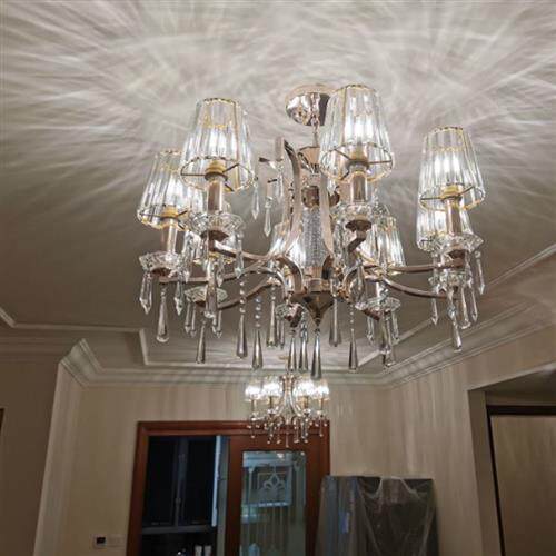 极速透光奢华灯罩外壳恒大客厅吊灯替换Ee14水晶灯罩e27壁灯台灯