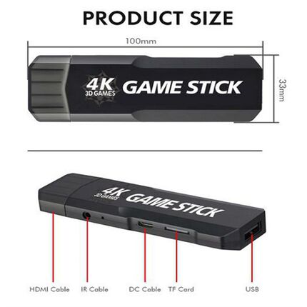 极速New Videho Game Console Double Wireless Controller Game