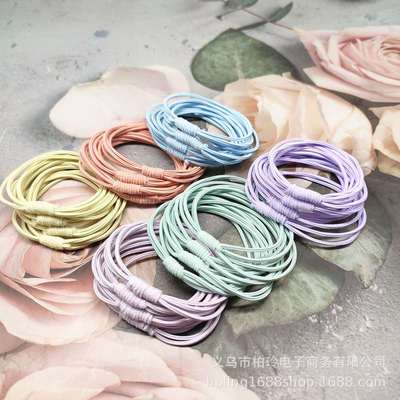 极速Thread four-in-one rubber band hair rope womens ru.bber