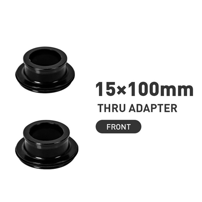 极速1 Pair MTB Bilcycle QR THR Front/Rear Hub Cap Converter