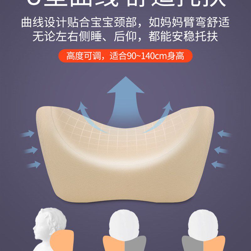 极速儿童汽车用睡觉头枕车载安座椅睡枕坐车内卡S通护颈枕靠枕头