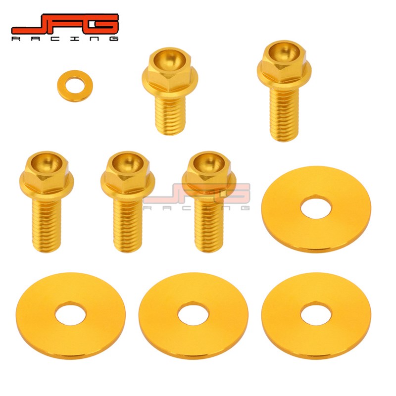 极速适用于RMZ2502007-2009越野摩托车改装Q配件前挡泥板塑料件螺