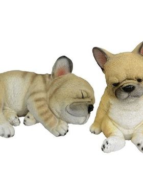 极速Cute Dog Sculpture for Garden Lawn Patio OutdoorX Orname