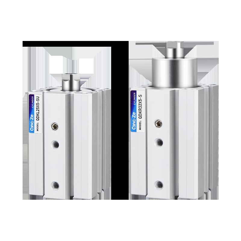 极速0零度缸QDK气缸回l转夹紧旋转下压90度QDKL/QDKR20/25/32/40X