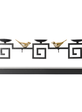 极速新中式书房毛笔装饰架摆件z样板房书桌玄关工艺礼品摆饰禅意