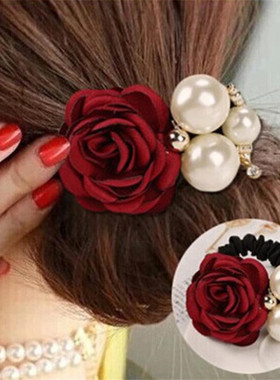 极速1pac Hair Accessories Women Fashion Style Big Rose Flowe