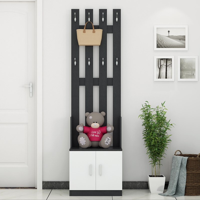 极速新品b鞋柜带挂衣架一体落地卧室家用进门玄关入户门口门厅置