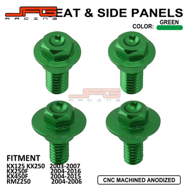 极速适用于KX125/KX250/KX450F越野摩托车Q改装配件塑料件螺丝绿
