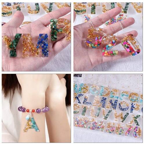 极速Resin Alhphabet Keychain Large Alphabet Silicone Molds